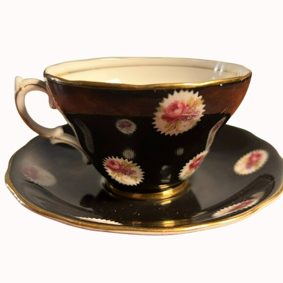 RARE Spencer Stevenson Co. LTD Bone China Cup &amp; Saucer Set Made in England 2 - Picture 2 of 7